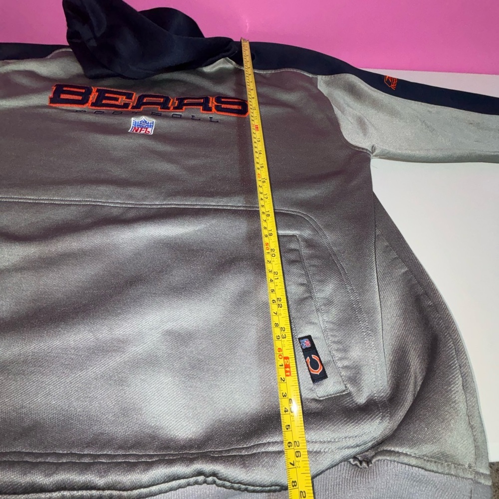 Chicago Bears Reebok Cold Weather Hoodie Silver & Navy – Size XL – NFL - Picture 9 of 14